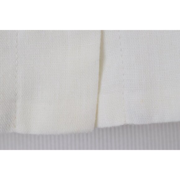 Vintage 90s White Long Sleeves Crop Blouse by Anley Catol - Picture 8 of 10